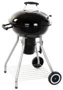 Barbecue a Carbone con Coperchio e Ruote DKD Home Decor Nero Metallo Plastica Rettangolare 52,4 x 59 x 91,6 cm