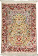 Hereke Tappeto 100 x 140 Beige (Cina) Annodato A Mano