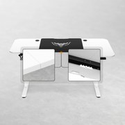 Scrivania Regolabile in Altezza Diablo X-Tensio 1600 Bianco