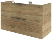 Mobile da bagno sospeso sotto lavabo L 105 x H 64 x P 48 cm lucido, 2 cassetti SENSEA Neo