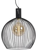 Lampada a sospensione rotonda di design nera 50 cm - Dos