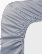 Lenzuolo con angoli boxspring in raso di cotone Ava