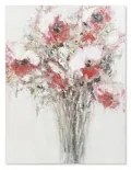 Quadro DKD Home Decor Dipinto a mano Fiori (90 x 3 x 120 cm)