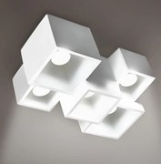 Applique da Soffitto in Gesso Pitturabile 5xGX53