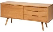 Credenza 3 cassetti in legno 160x72x44 cm Digha