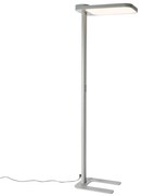 Lampada da terra a luce diurna grigia quadrata con LED e dimmer - Guzo