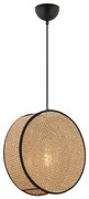 Lampada a sospensione con cavo BIG DRUM 1xE27/60W/230V marrone/nero