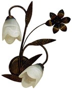 Applique rustico Applique rustico Sonia bronzo bronzo 1X E14