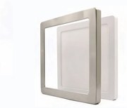BILLY Clip on LED quadrato bianco CCT regolabile ghiera nikel lucido inclusa (sostituisce VRD 28)