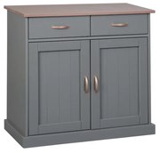 Credenza 2 ante 2 cassetti in pino  grigio