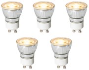 Set di 5 lampadine LED GU10 dimmerabili a 3 livelli 35mm 4W 220 lm 2700K