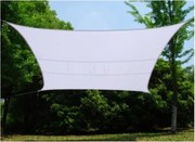 Tenda Vela Ombreggiante Quadrata 2,9x2,9 m Bianco in Poliestere