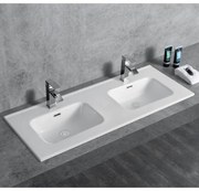 Kamalu - Lavabo incasso 121 cm a doppia vasca | Litos-K7012D