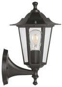 Applique Esterno Riley Alluminio Nero Su 1 Luce E27 Ip44