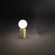 Lampada Da Scrivania Contemporanea Birillo Oro 1 Luce E14 Piccola