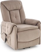 Horton – Poltrona reclinabile elettrica con funzione alzapersona, beige