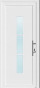 Portoncino d'ingresso in pvc 10012 L 80 x H 210 cm bianco apertura sinistra
