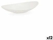 Piatto Fondo Quid Select Ovale Bianco Plastica 18 x 10,5 x 3 cm (12 Unità)