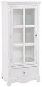 Mobile vetrina blanc due misure, 48X32X114H