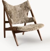 Poltrona lounge in pelle di pecora Knitting