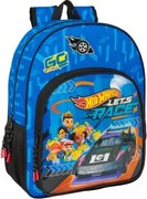 Zaino Scuola Hot Wheels Let's race Azzurro Nero 33 x 42 x 14 cm