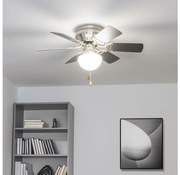 ZEVENTI - Ventilatore da soffitto GALDANA 1xE27/60W/230V grigio/bianco