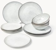 Servizio di piatti fatto a mano Nordic Sand, 4 persone (12 pz)