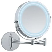 WENKO 3656530100 - Specchio POWER-LOC 25,5x32 cm, cromo lucido