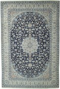 Nain Tappeto persiano 320x480 Blu (Iran) Annodato A Mano