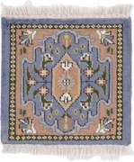 Agra Tappeto orientale 30 x 30 (Indian) Annodato A Mano