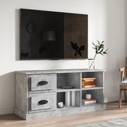 Mobile tv grigio cemento 102x35,5x47,5 cm in legno multistrato