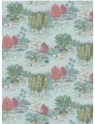 Osborne & Little Carta da parati Monteverde - Aqua/ Blush