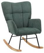 Poltrona a dondolo verde Elza - Støraa