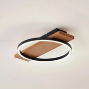 Plafoniera a LED Galad Lindby, dimmerabile, Legno chiaro, Soggiorno / Sala da pranzo, Legno, Moderno, Plafoniera LED