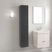 Colonna bagno sospesa 160 h cm reversibile GIGLIO finitura Grafite Opaco