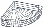 Mensola angolare per doccia 22,7x31,5 cm in cromo lucido