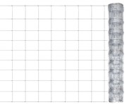 Recinzione Da Giardino İn Acciaio Zincato 50x1 M Argento /