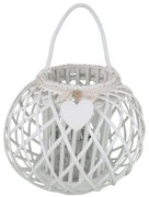 GISELE - lanterna in vimini tondo 20 x 40 cm