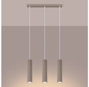 Brilagi - Lampadario a sospensione con filo CRESTO 3xGU10/10W/230V taupe