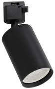 Faretto per sistema a binario monofase TIGER 1xGU10/10W/230V, nero