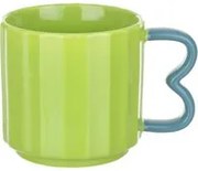 Tazza verde in porcellana 360 ml Handly