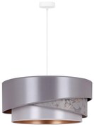 Duolla - Lampadario a sospensione con filo KOBO 1xE27/15W/230V diametro 45 cm argento/oro