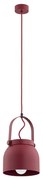 Argon 8282 - Lampadario a sospensione con filo LOGAN 1xE27/15W/230V diametro 20 cm rosso