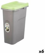 Cestino Stefanplast Verde Grigio Plastica 25 L (6 Unità)