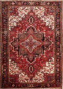 Heriz Tappeto persiano 210x300 Rosso (Iran) Annodato A Mano