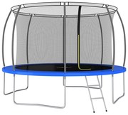 Set Trampolino con Rete di Sicurezza Rotondo di diverse dimensioni e capacità, Set Trampolino Rotondo 366x80 cm 150 kg II