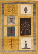 Gashguli Tappeto 170x240 Giallo (Iran) Annodato A Mano