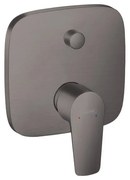 Rubinetto per doccia getto laminare cristallino monocomando Talis E nero satinato HANSGROHE