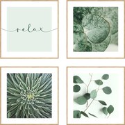 Set di dipinti 4 pz 30x30 cm Relax – knor