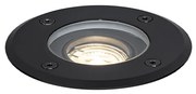Faretto da terra per esterni moderno nero 35 mm orientabile IP65 - Delux